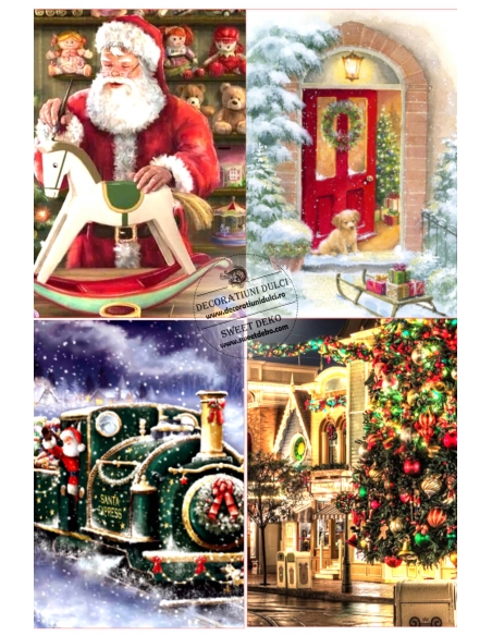 Ilustratii de craciun, imagine comestibila