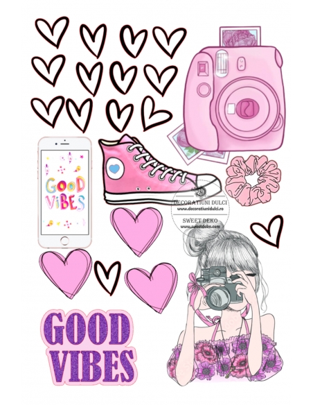 Good vibes, imagine comestibila