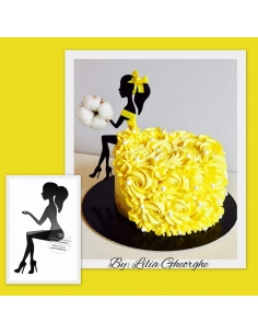 Topper tort silueta, tanara 2