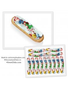 Imagine comestibila - eclere spiridusii mosului 2