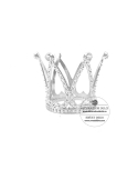 Coronita argintie Mini Cake Topper