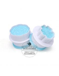 Decupatoare cu piston trandafir si floare de cires 2