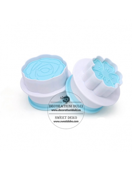 Decupatoare cu piston trandafir si floare de cires