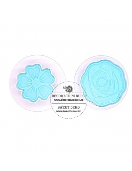 Decupatoare cu piston trandafir si floare de cires