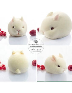 Mulaj din silicon cauciucat, monoportii 6 iepurasi 2