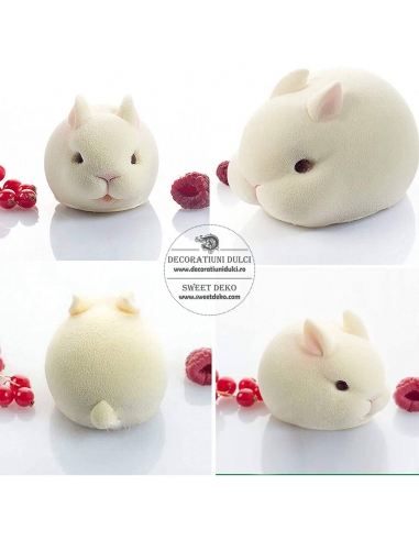 Mulaj din silicon cauciucat, monoportii 6 iepurasi