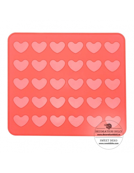 Plansa Macarons inimi | Decoratiuni Dulci