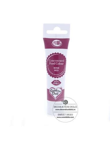 Colorant gel vin rosu, Rainbow Dust Progel - wine red