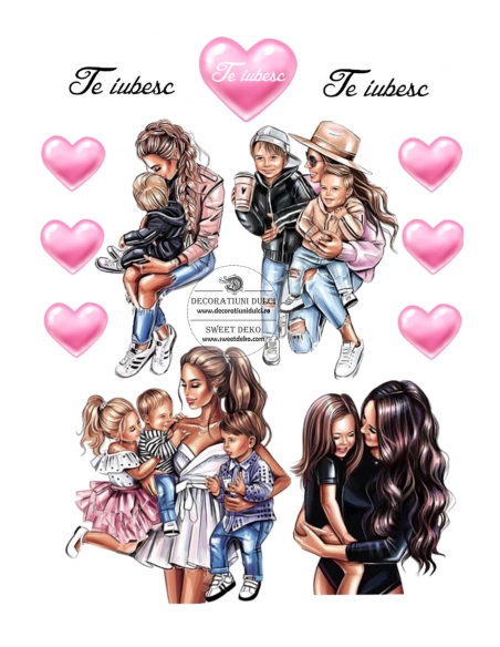 Imagine comestibila te iubesc mama