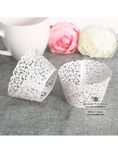 Invelitori albe, complet dantelate (10bucati)