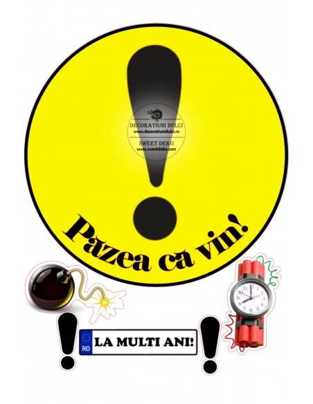 Imagine comestibila pentru tort, sofer incepator