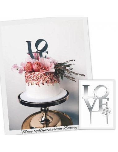 Cake topper Love, plexi