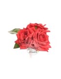 Topper flori - buchetel de trei trandafiri rosii