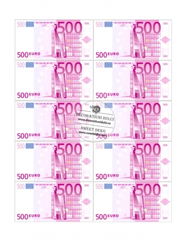 Imagine comestibila 500 euro