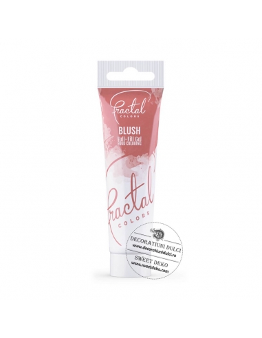 Blush colorant gel alimentar, Fractal full-fill gel
