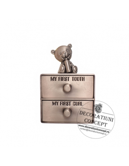 Cutiuta antimoniu dulapior cu doua sertarase