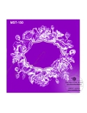 Sablon din matese, pentru decor tort cu model maci