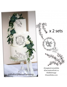 Imagine comestibila ramurele stilizate 2