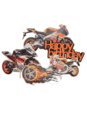 Toppers carton motocicleta (5 piese)