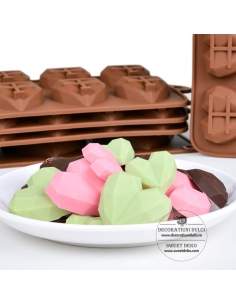 Mulaj bomboane inimi geometrice (8 cavitati) 2