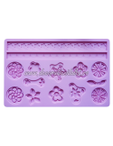 Forma silicon flori si stele