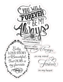 Always and forewer, imagine decor pentru tort nunta