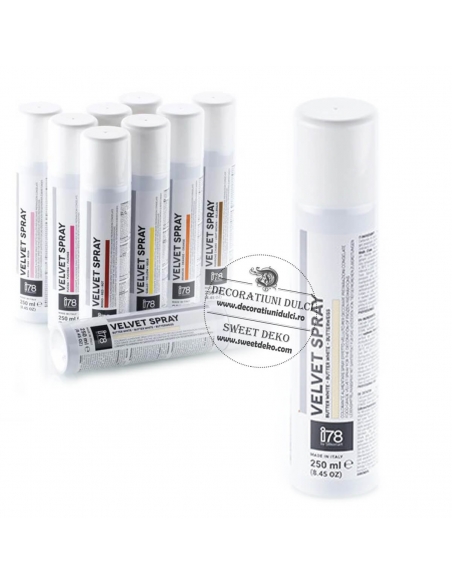 Spray efect de catifea ivory 250ml, Butter White Silikomart i78
