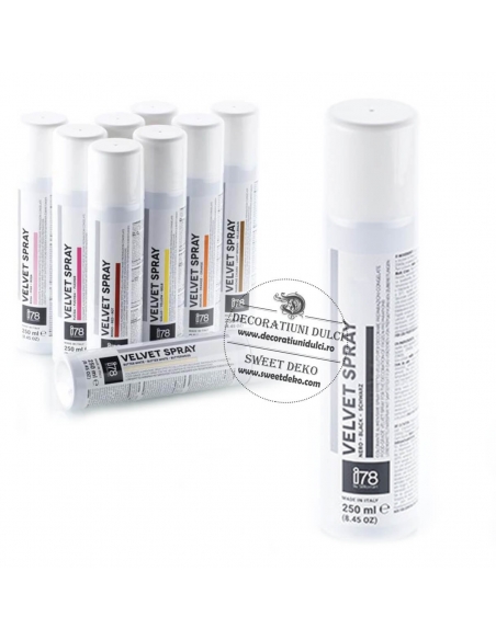 Velvet spray negru Silikomart i78 black