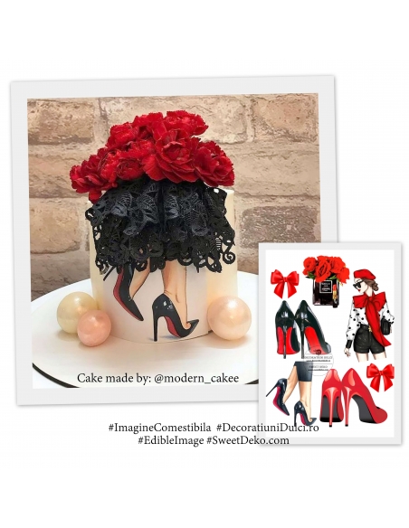 Lady in red - imagine comestibila