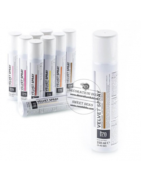 Spray cu efect de catifea maro deschis 250ml, light brown Silikomart i78