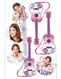 Imagine comestibila Violeta si chitara