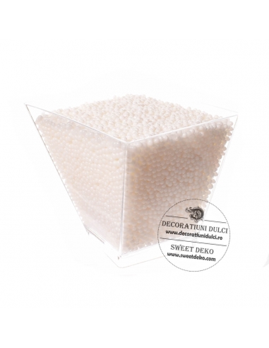 Bombonele de 2mm albe mici, 100g