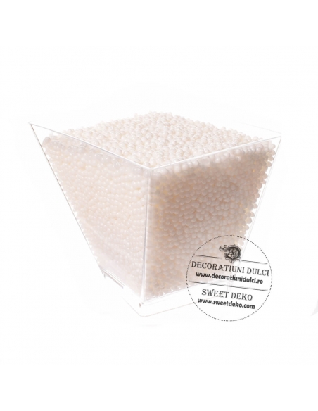 Bombonele de 2mm albe mici, 100g