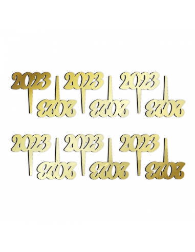 Set 10 mini toppere AN NOU, plexi