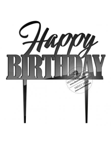 Topper Happy Birthday model HalBer