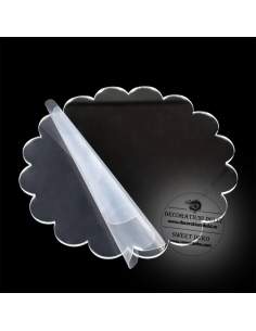 Set sablon tort, model floare 16 petale (2buc)