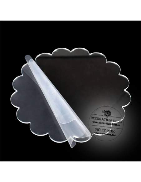 Set sablon tort, model floare 16 petale (2buc)