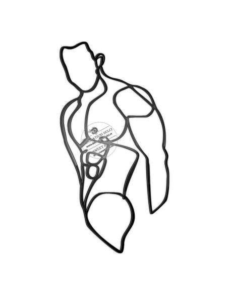 Topper lateral silueta barbat