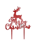 Topper Merry Christmas cu ren
