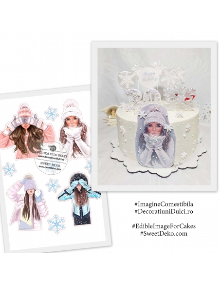 Fete si zapada, imagine comestibila