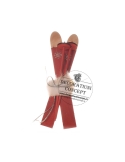 Mini ornament schiuri culoare rosie