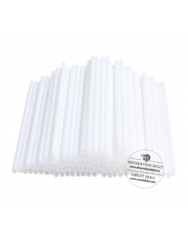 Bete din plastic, pentru acadele (10cm - 50buc)