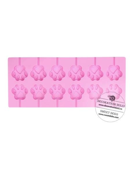 Mulaj forma labuta de animalut, lollipops izomalt sau ciocolata