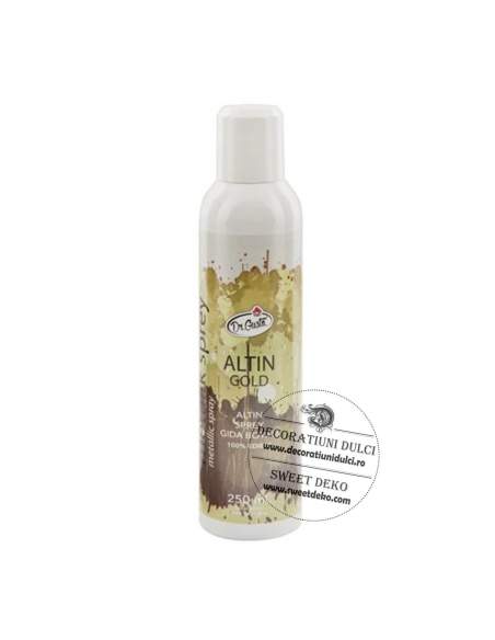 Colorant alimentar spray auriu 250ml, altin Dr. Gusto