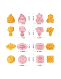 Set decupatoare aniversare, Happy Birthday (8pcs.)