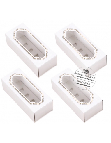 Cutie din carton si separator pentru mici deserturi (5buc/set)