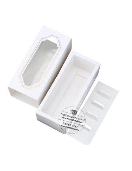 Cutie din carton si separator pentru mici deserturi (5buc/set)