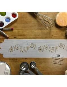 Sablon decor muzical | Decoratiuni Dulci 2