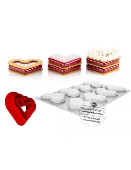 Silikomart Level Hearts 35