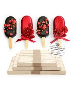 Bete din lemn cakesicles / inghetata pe bat (100 buc) 2